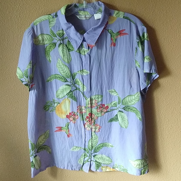 Tommy Bahama Womens Sz 6 Hawaiian Shirt 